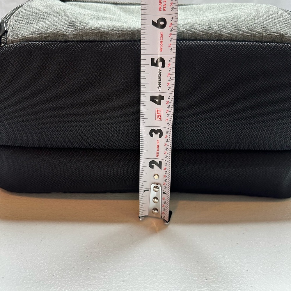 eBags EB2146-16 USB Travel Professional Slim Laptop Backpack Gray W/ Orange Int. - Picture 15 of 16